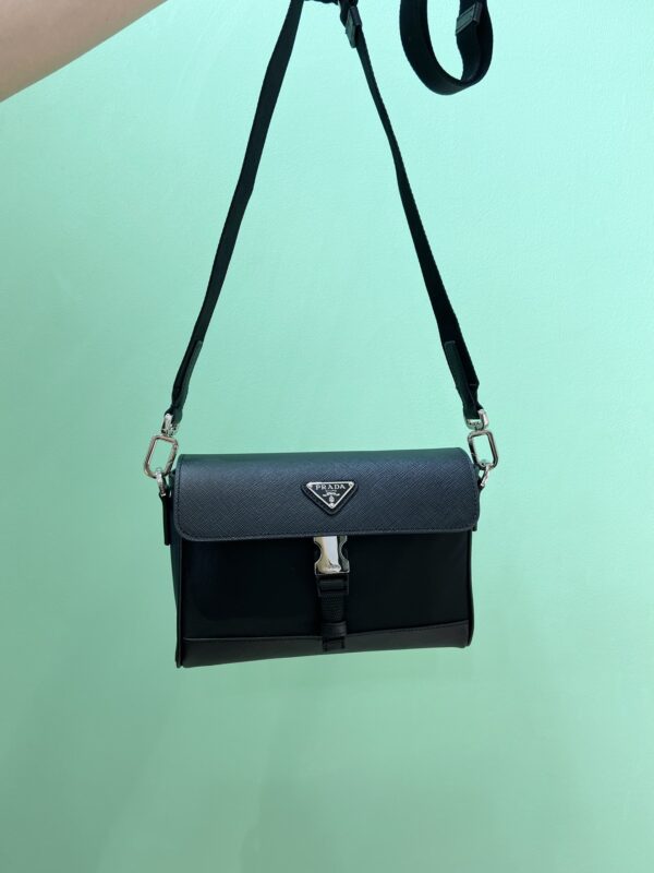 Prada Re-Nylon and leather shoulder bag