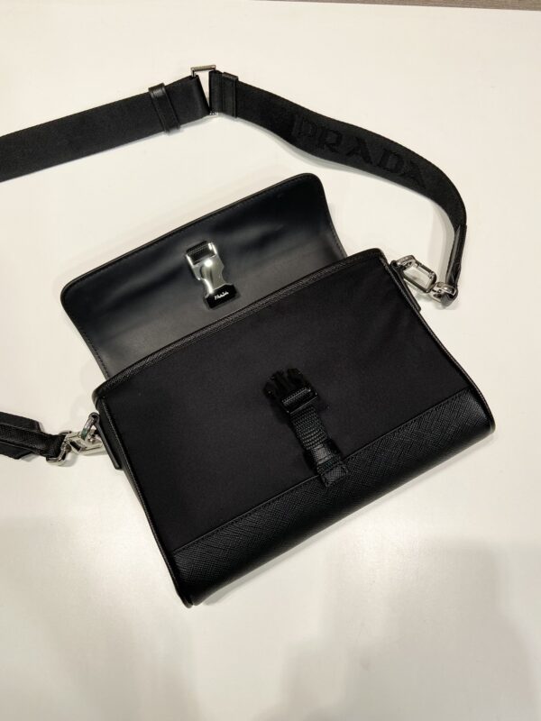 Prada Re-Nylon and leather shoulder bag