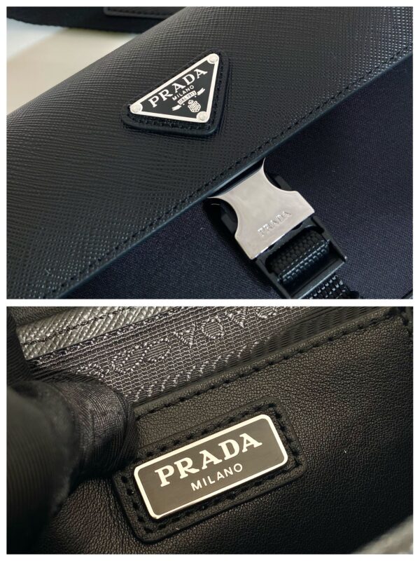 Prada Re-Nylon and leather shoulder bag