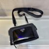 Prada Re-Nylon and leather shoulder bag