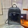 Prada Black Re-nylon And Leather Backpack