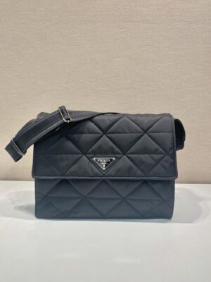 Prada Black Re-nylon Large Padded Shoulder Bag