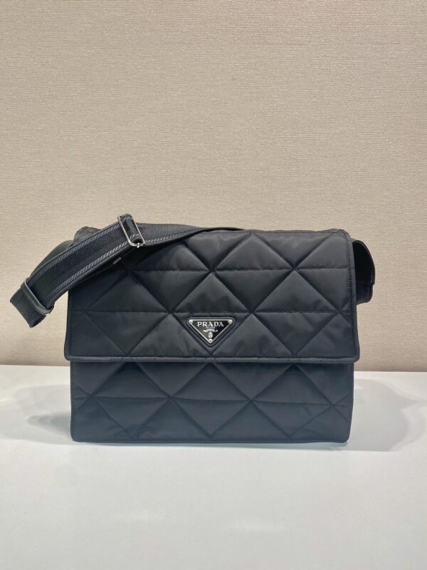 Prada Black Re-nylon Large Padded Shoulder Bag