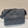 Prada Black Re-nylon Large Padded Shoulder Bag