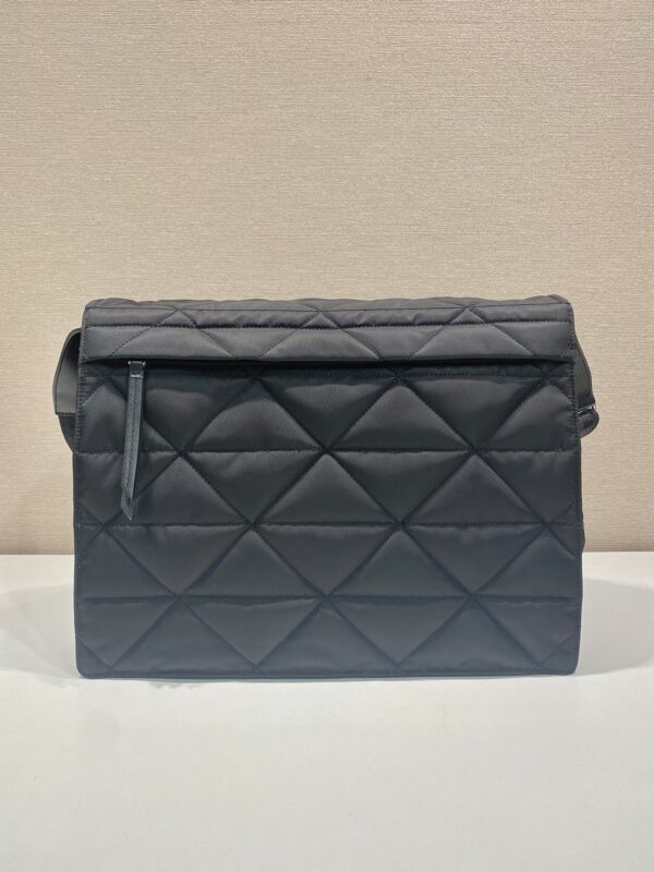 Prada Black Re-nylon Large Padded Shoulder Bag