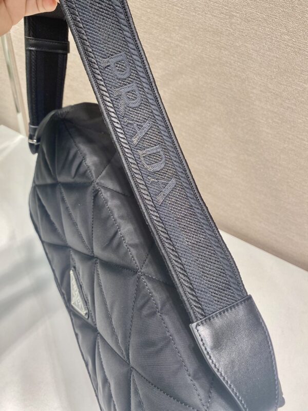 Prada Black Re-nylon Large Padded Shoulder Bag