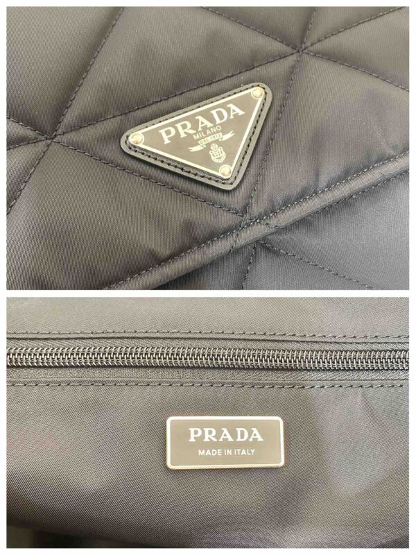 Prada Black Re-nylon Large Padded Shoulder Bag