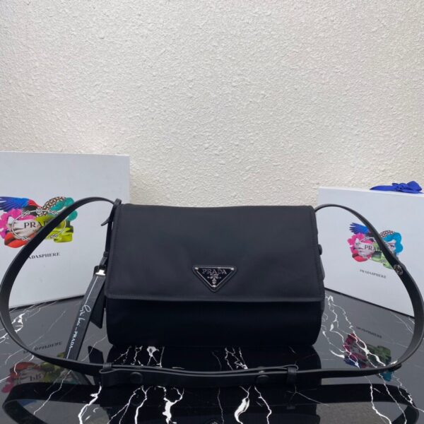 Prada  Black Medium Padded Re-nylon Shoulder Bag