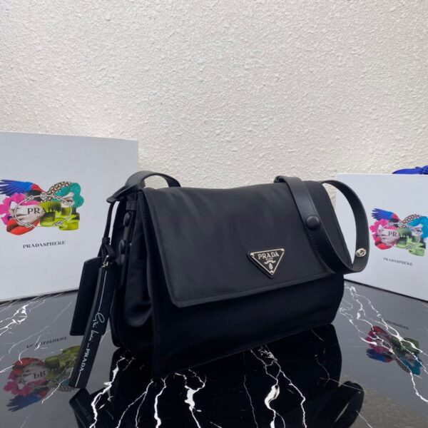 Prada  Black Medium Padded Re-nylon Shoulder Bag