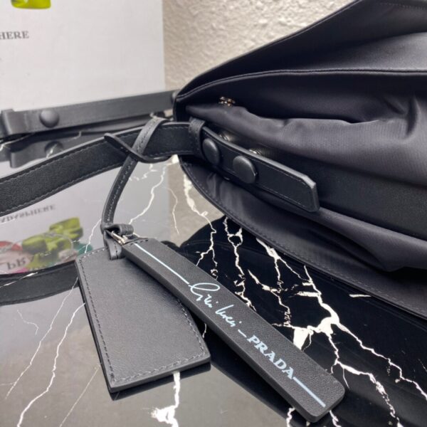 Prada  Black Medium Padded Re-nylon Shoulder Bag