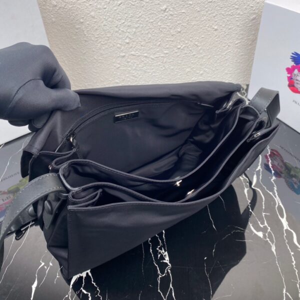 Prada  Black Medium Padded Re-nylon Shoulder Bag