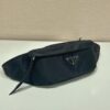 Prada Black Re-nylon And Saffiano Leather Belt Bag
