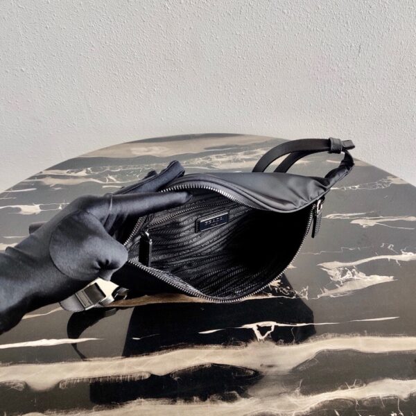 Prada  Black Re-nylon Belt Bag