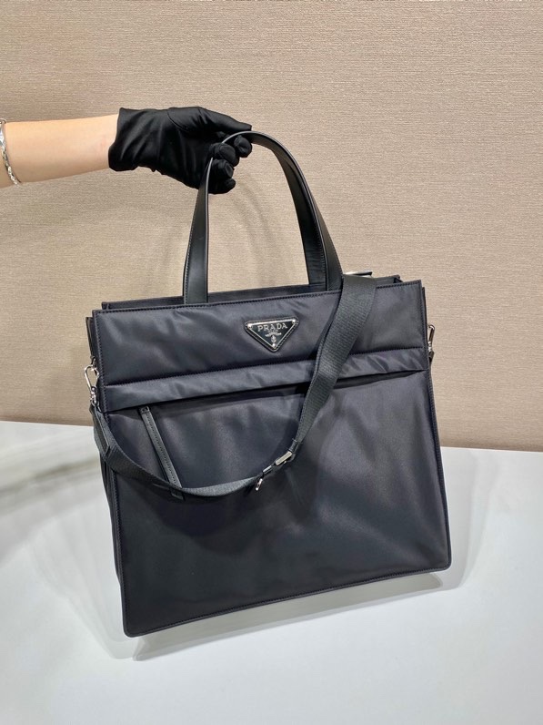 Prada Black Re-nylon Tote Bag