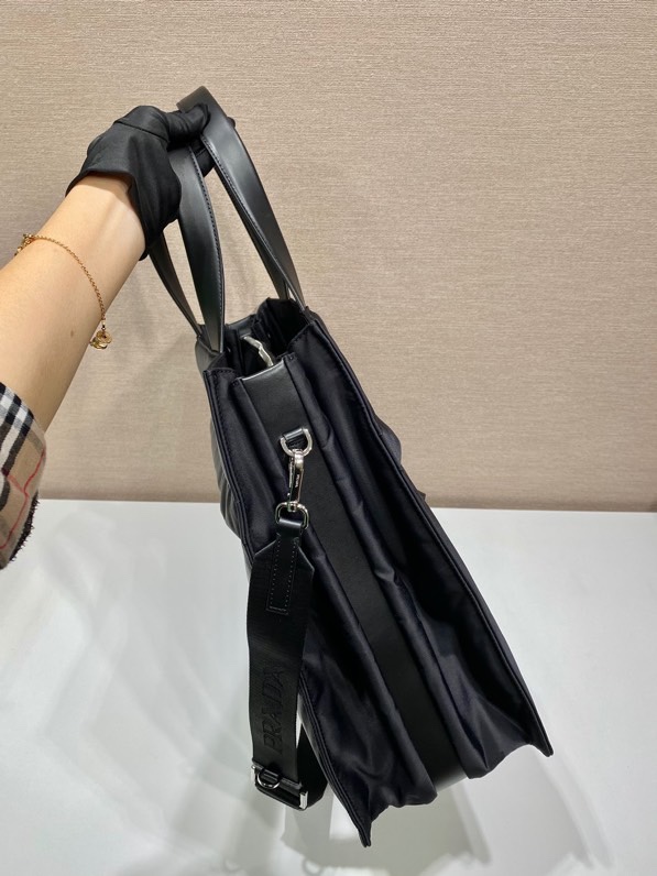 Prada Black Re-nylon Tote Bag
