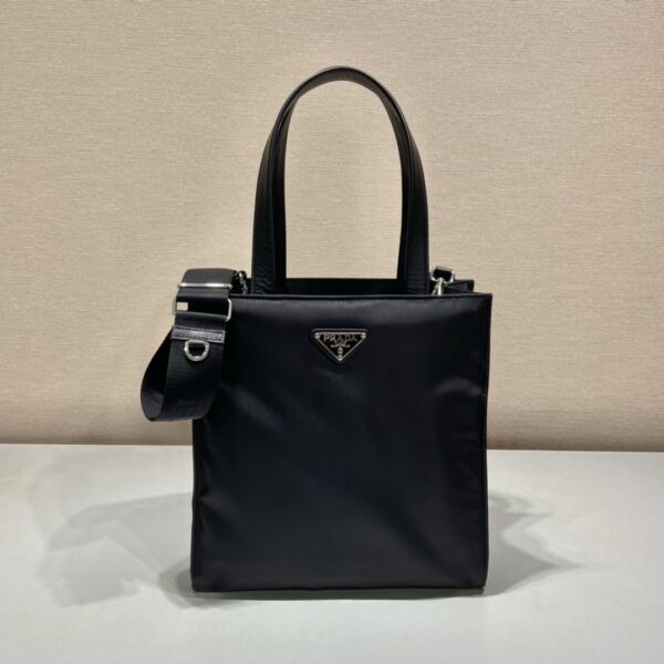 Prada Black Re-nylon Padded Tote Bag