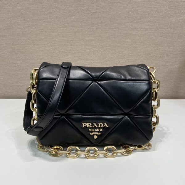 Prada System nappa patchwork shoulder bag