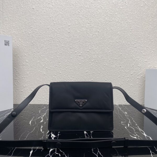 Prada Black Small Padded Re-nylon Shoulder Bag