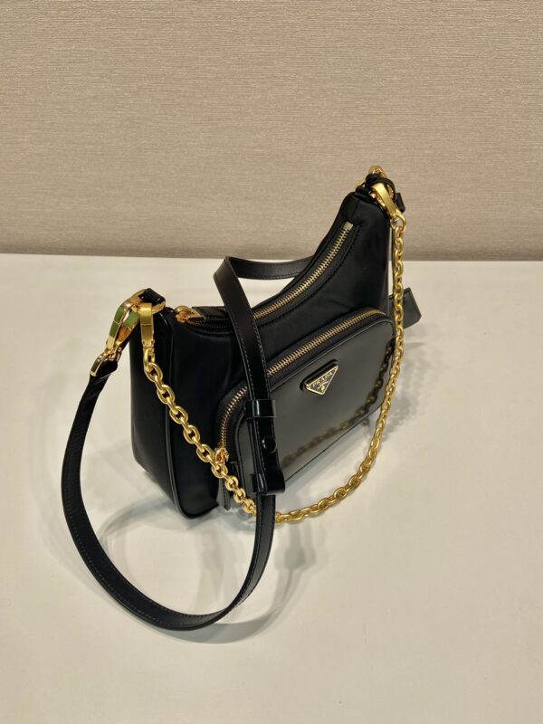 Prada Re-Nylon and brushed leather mini-bag