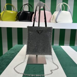 Prada Satin handbag with crystals