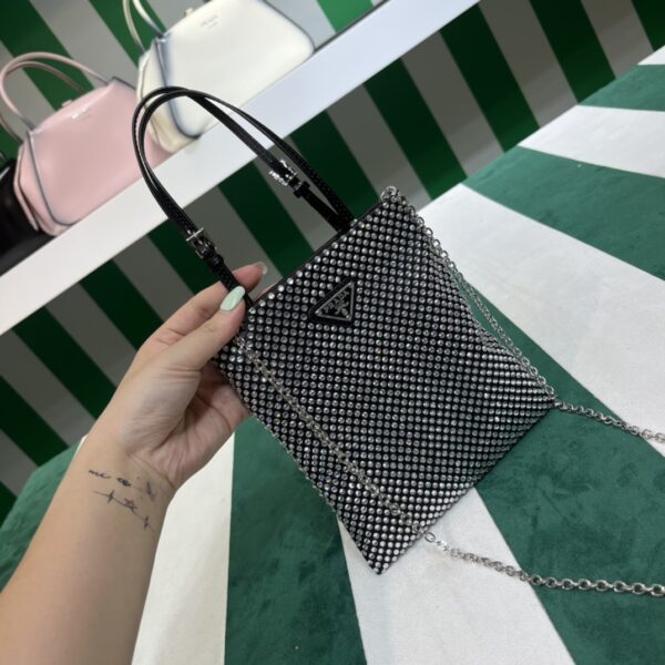 Prada Satin handbag with crystals