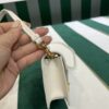 Prada Saffiano leather card holder with shoulder strap