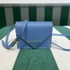 Prada Saffiano leather card holder with shoulder strap