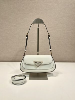 Prada Brushed leather shoulder bag