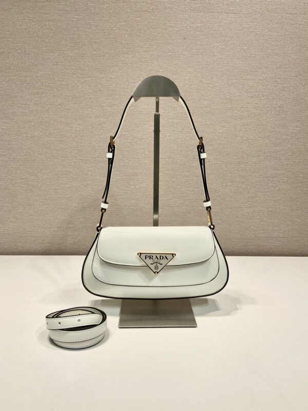Prada Brushed leather shoulder bag
