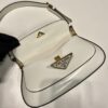Prada Brushed leather shoulder bag