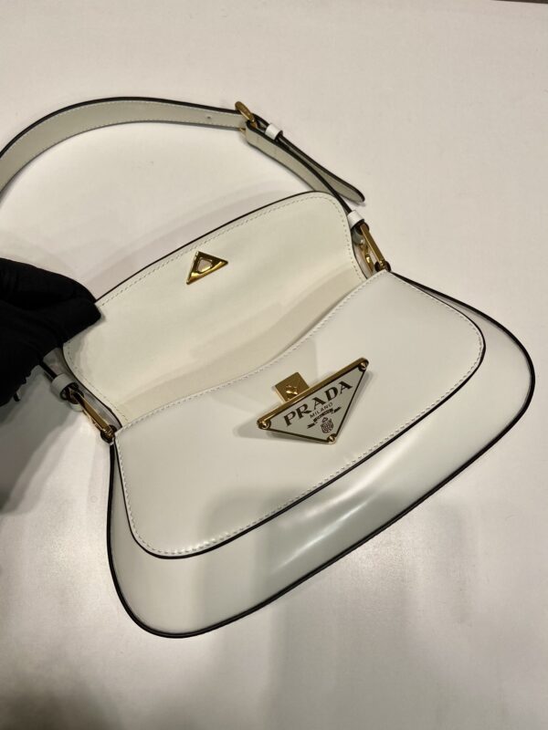 Prada Brushed leather shoulder bag