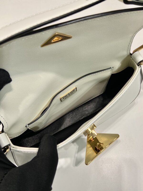 Prada Brushed leather shoulder bag