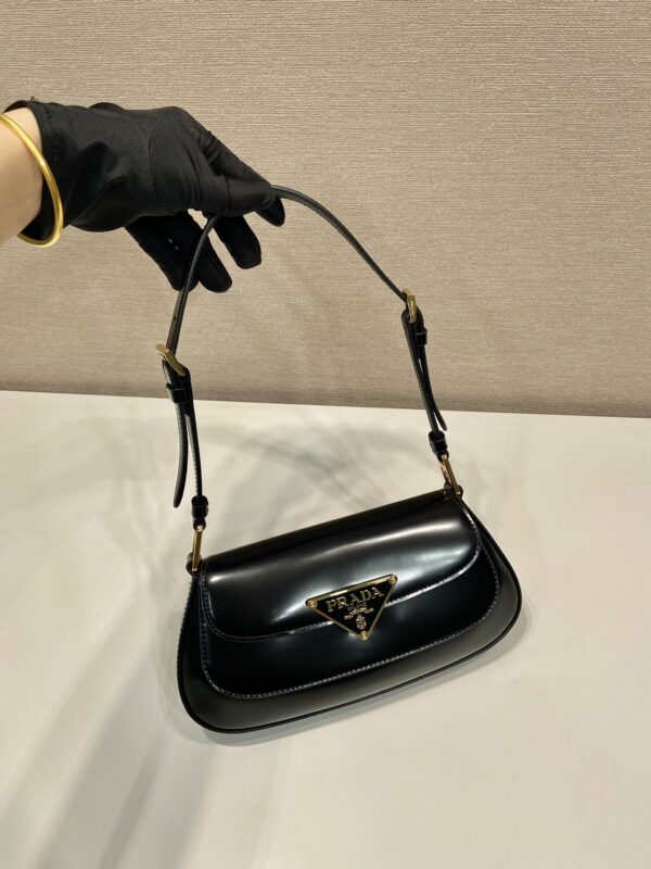 Prada Brushed leather shoulder bag