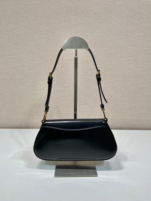 Prada Brushed leather shoulder bag