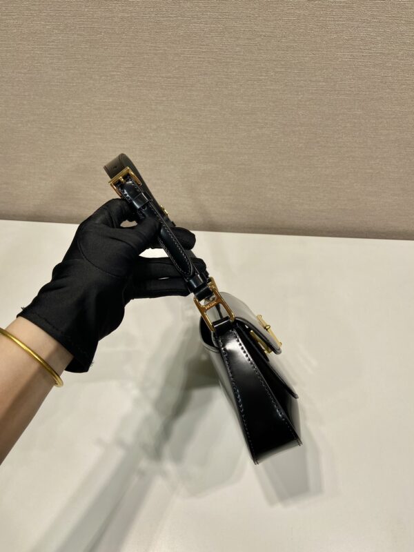 Prada Brushed leather shoulder bag