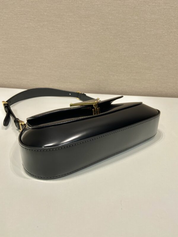 Prada Brushed leather shoulder bag