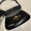 Prada Brushed leather shoulder bag