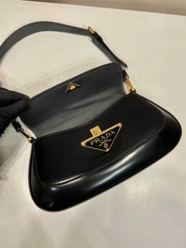 Prada Brushed leather shoulder bag