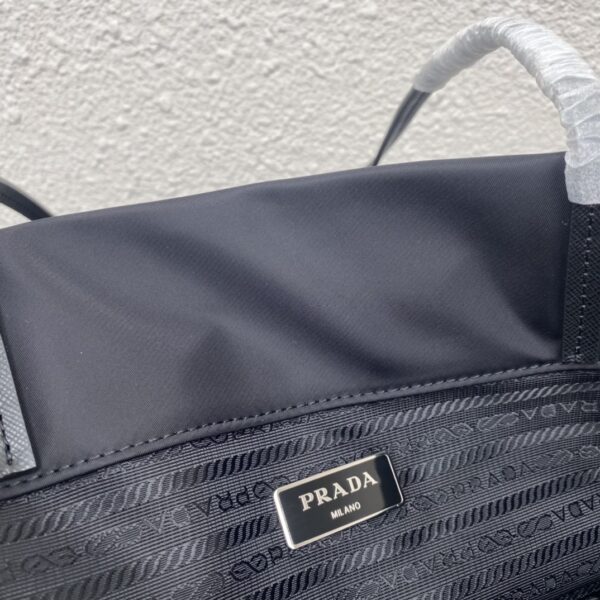 Prada Re-nylon And Saffiano Leather Tote Bag