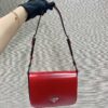 Prada Brushed leather shoulder bag