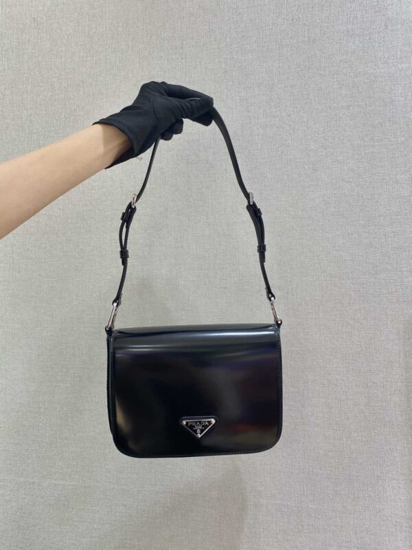Prada Brushed leather shoulder bag