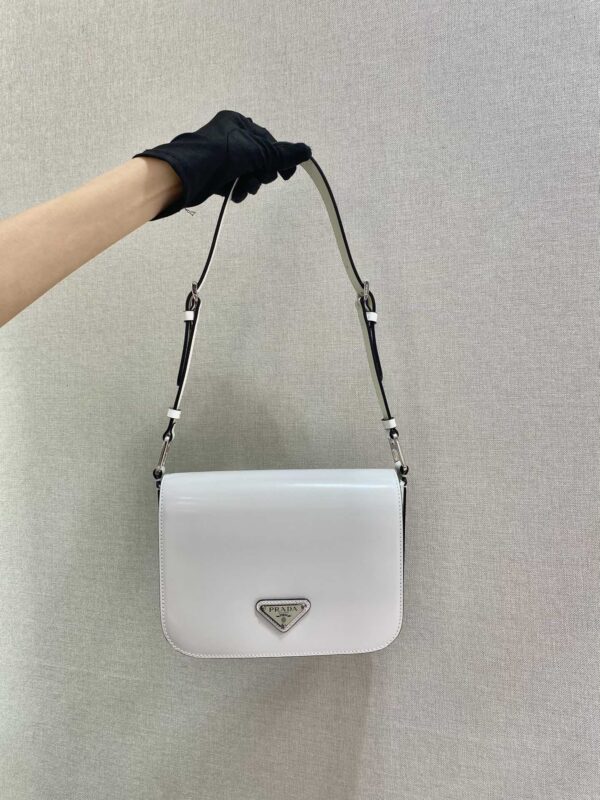 Prada Brushed leather shoulder bag
