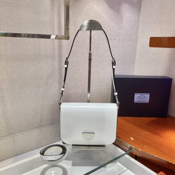 Prada Brushed leather shoulder bag