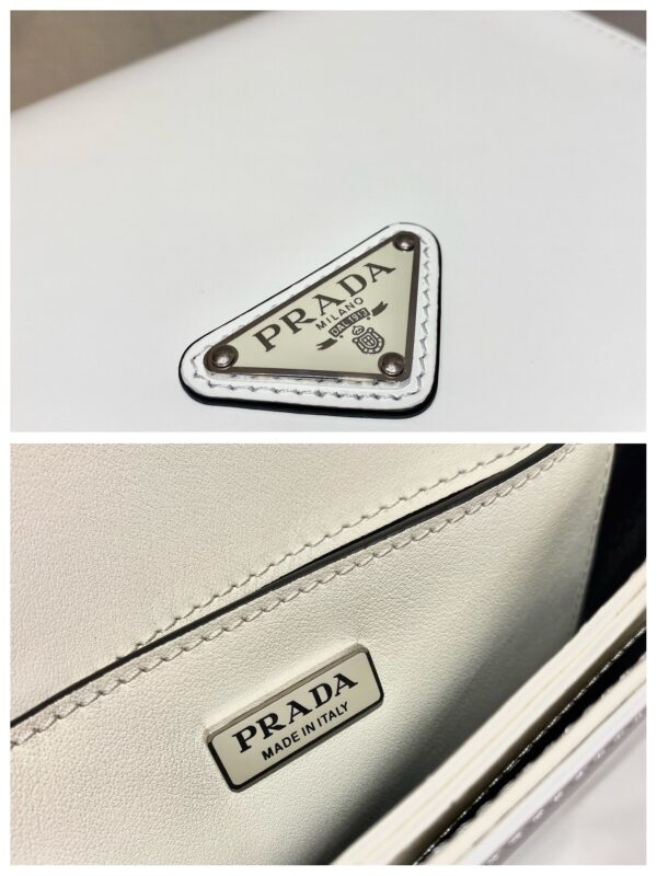 Prada Brushed leather shoulder bag