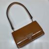 Prada Embl??me brushed-leather bag