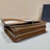 Prada Embl??me brushed-leather bag