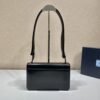 Prada Embl??me brushed-leather bag