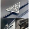 Prada Embl??me brushed-leather bag
