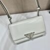 Prada Embl??me brushed-leather bag