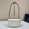 Prada Embl??me brushed-leather bag